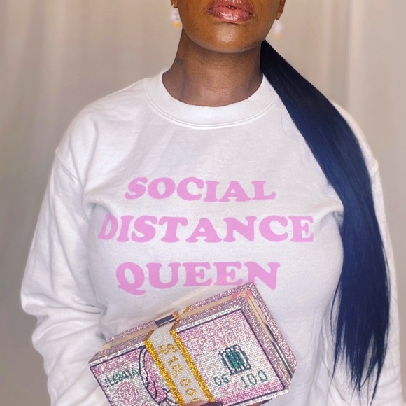 Piceous Boutique Sweaters - Social Distance Queen Sweater